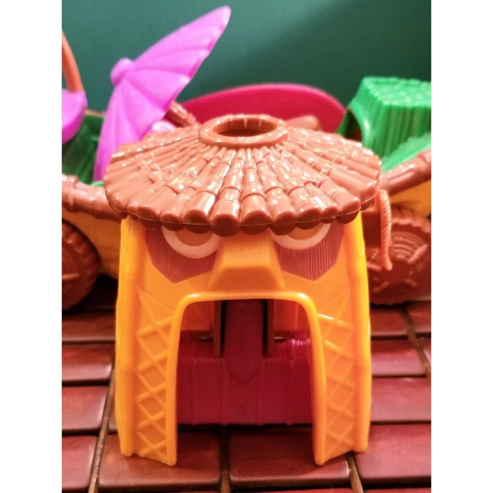 Vintage Tiki Play-Doh Doh-Doh Island Beach Buggy Play Set 90% Complete